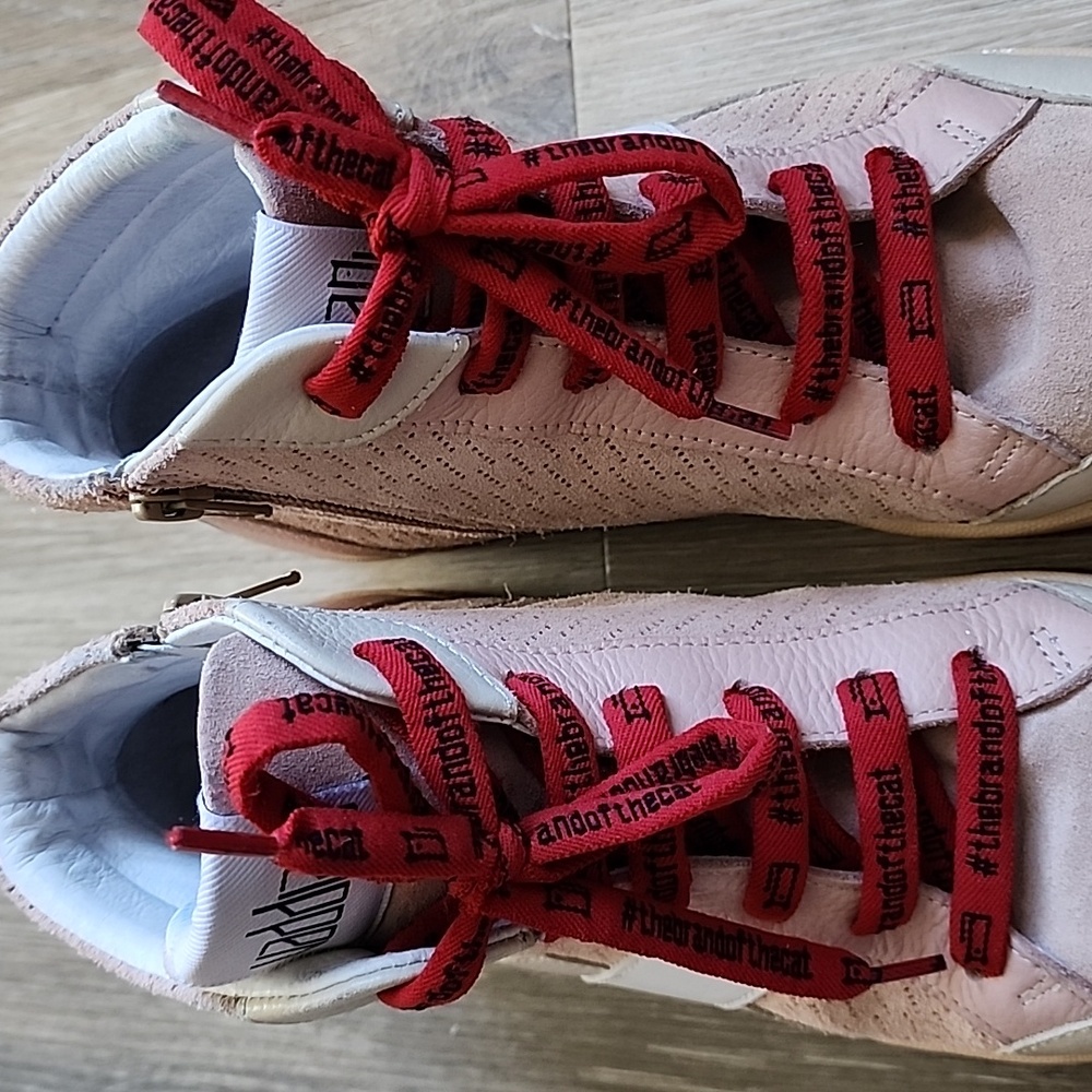 Red and Pink High-Top Sneakers - Picture 12 of 16